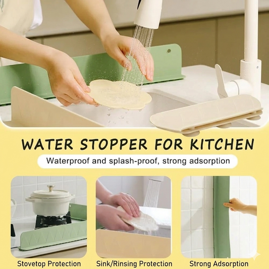 💦 Kitchen Water Stopper Splash Guard 🚰✨