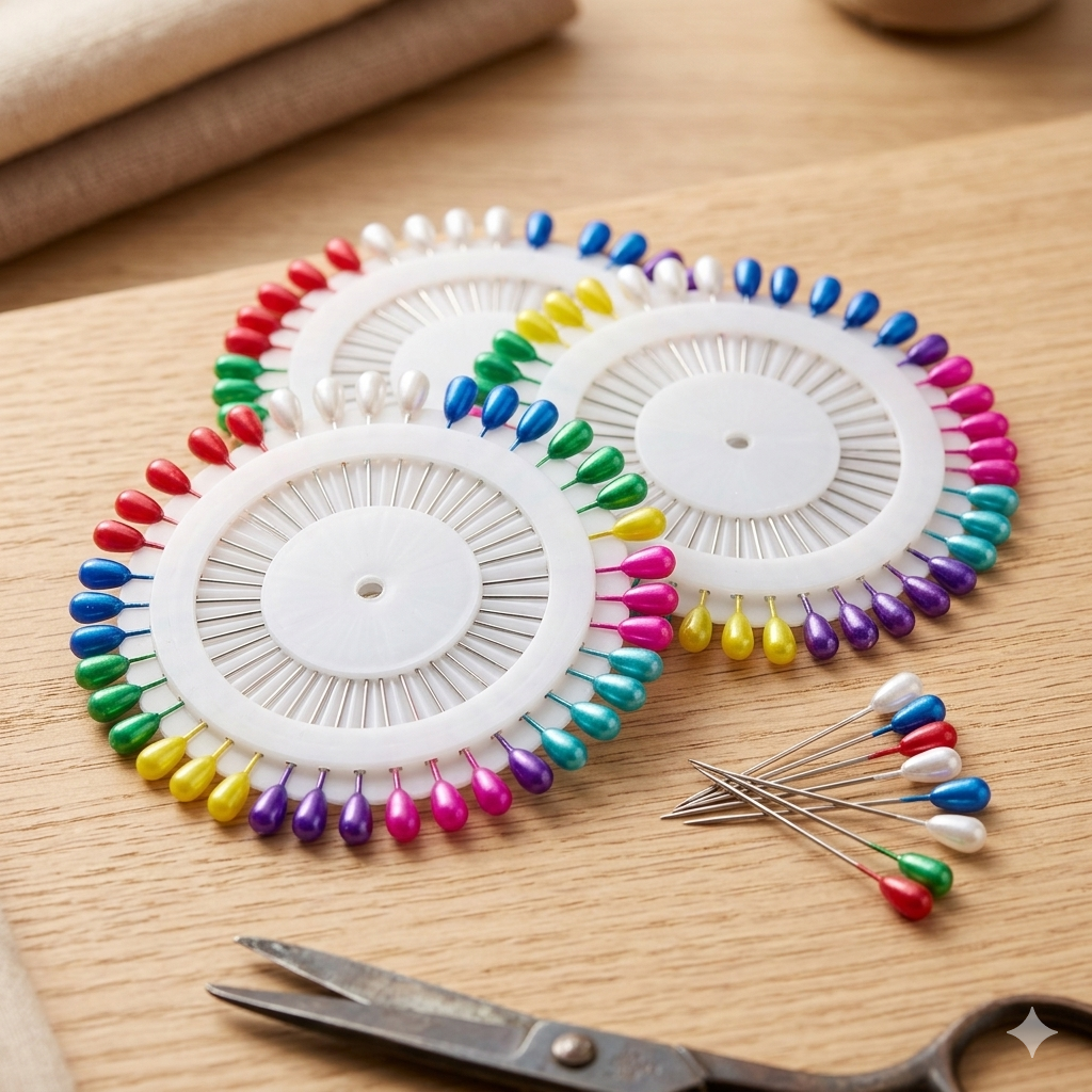 ๐ธ 40 Pcs Multicolor Pearl Hijab Pins โ Elegant & Secure Scarf Pins for Women ๐ธ