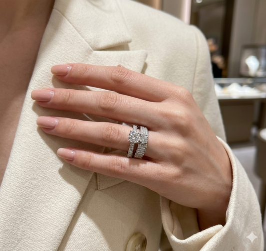 β¨Silver Plated Couple Rings Set β Adjustable Elegant Jewelry for Couples πβ€οΈ