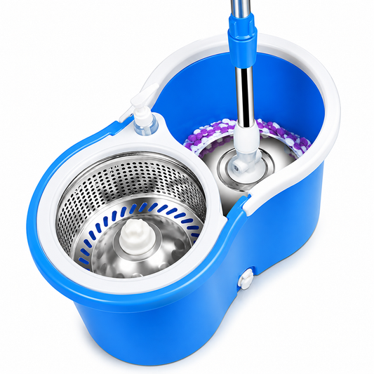 Easy Spin 360° Mop & Steel Bucket Set