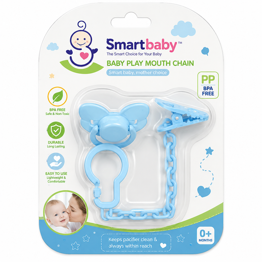 👶 SmartBaby Pacifier Clip Chain – Baby Soother Holder