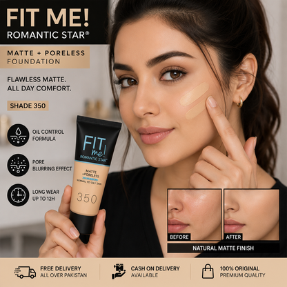 Fit Me! Matte + Poreless Foundation – Shade 350