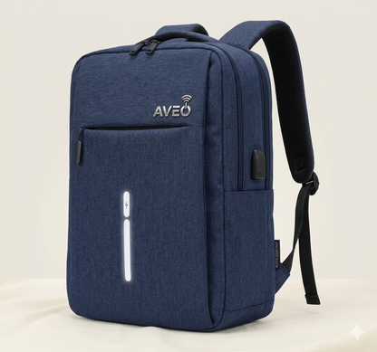 🎒 Stylish Lightweight Laptop Backpack – Blue, Gray & Black