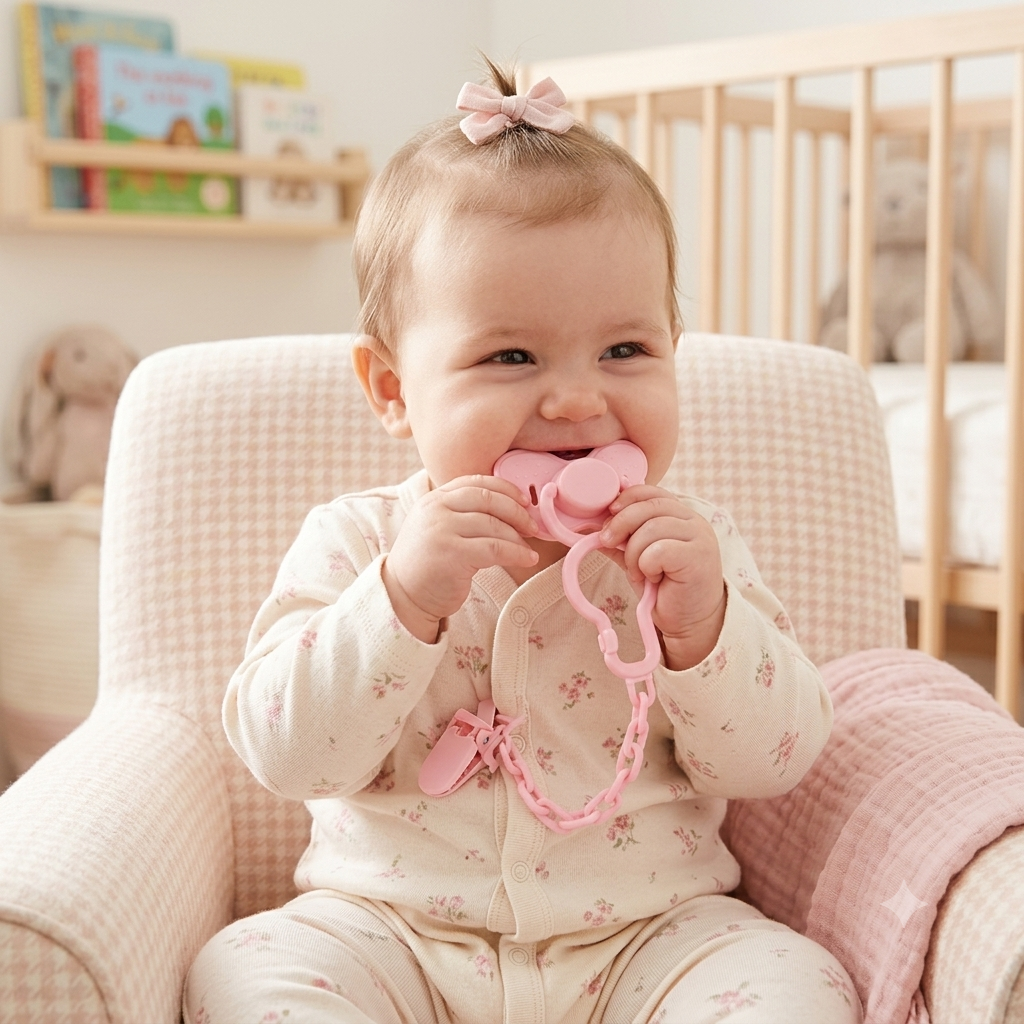 👶 SmartBaby Pacifier Clip Chain – Baby Soother Holder