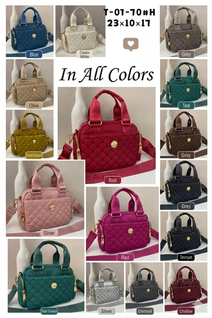 👜 Premium Quilted Nylon Shoulder Bag ✨