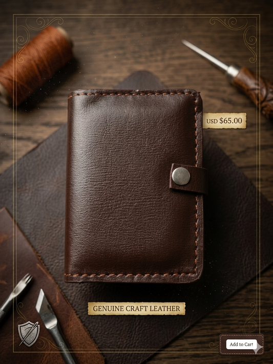 🧳 Premium Vintage Leather Card Holder Wallet