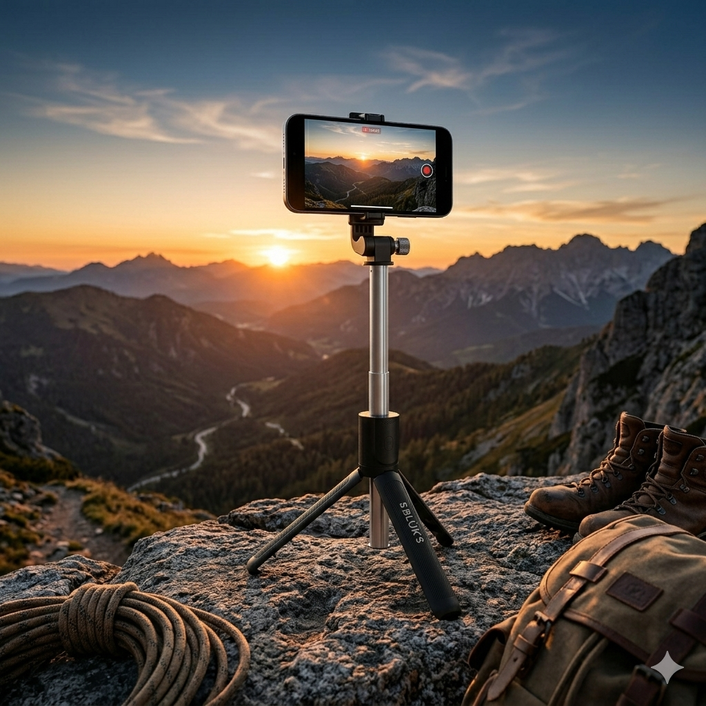 📱✨ Adjustable Selfie Stick with Tripod Stand & Bluetooth Remote