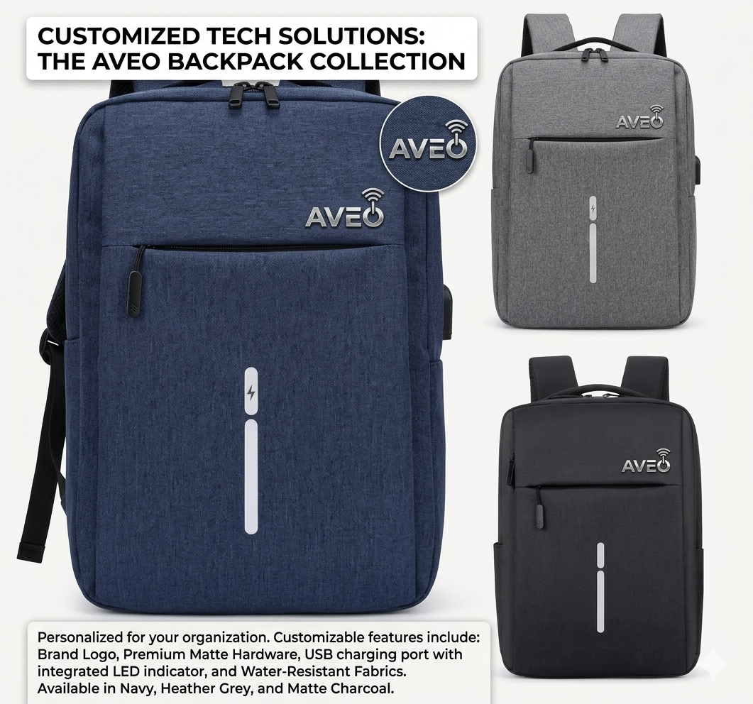 🎒 Stylish Lightweight Laptop Backpack – Blue, Gray & Black
