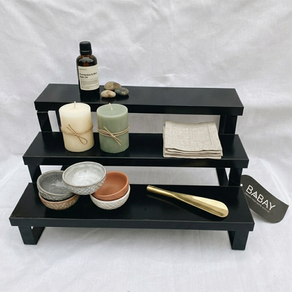 Premium 3-Layer Wooden Kitchen Rack Shelf Organizer | Multi-Purpose Countertop Storage Stand