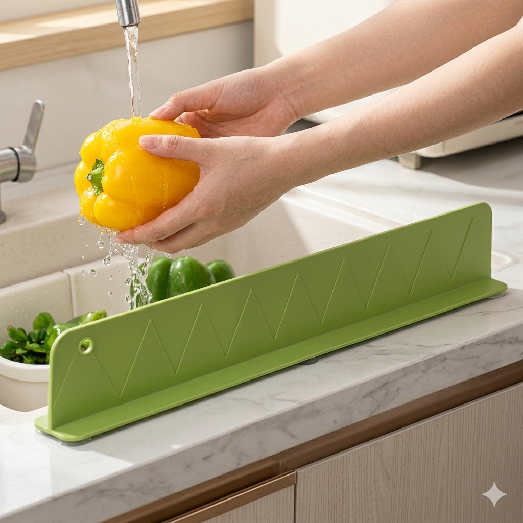 💦 Kitchen Water Stopper Splash Guard 🚰✨