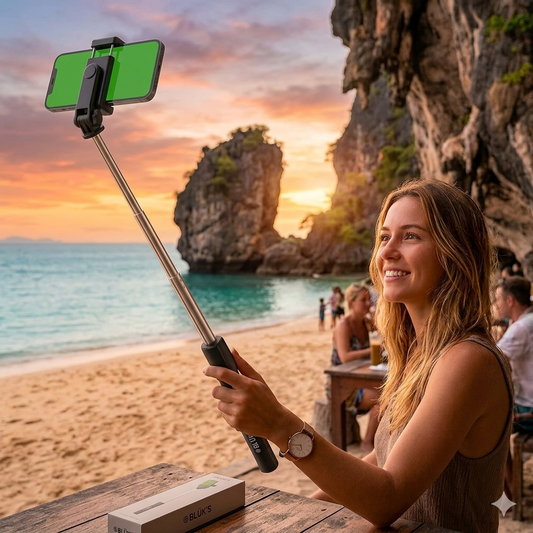 📱✨ Adjustable Selfie Stick with Tripod Stand & Bluetooth Remote