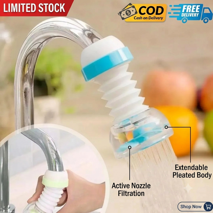 360° Flexible Tap Faucet Extender | ABS Kitchen Water Saver