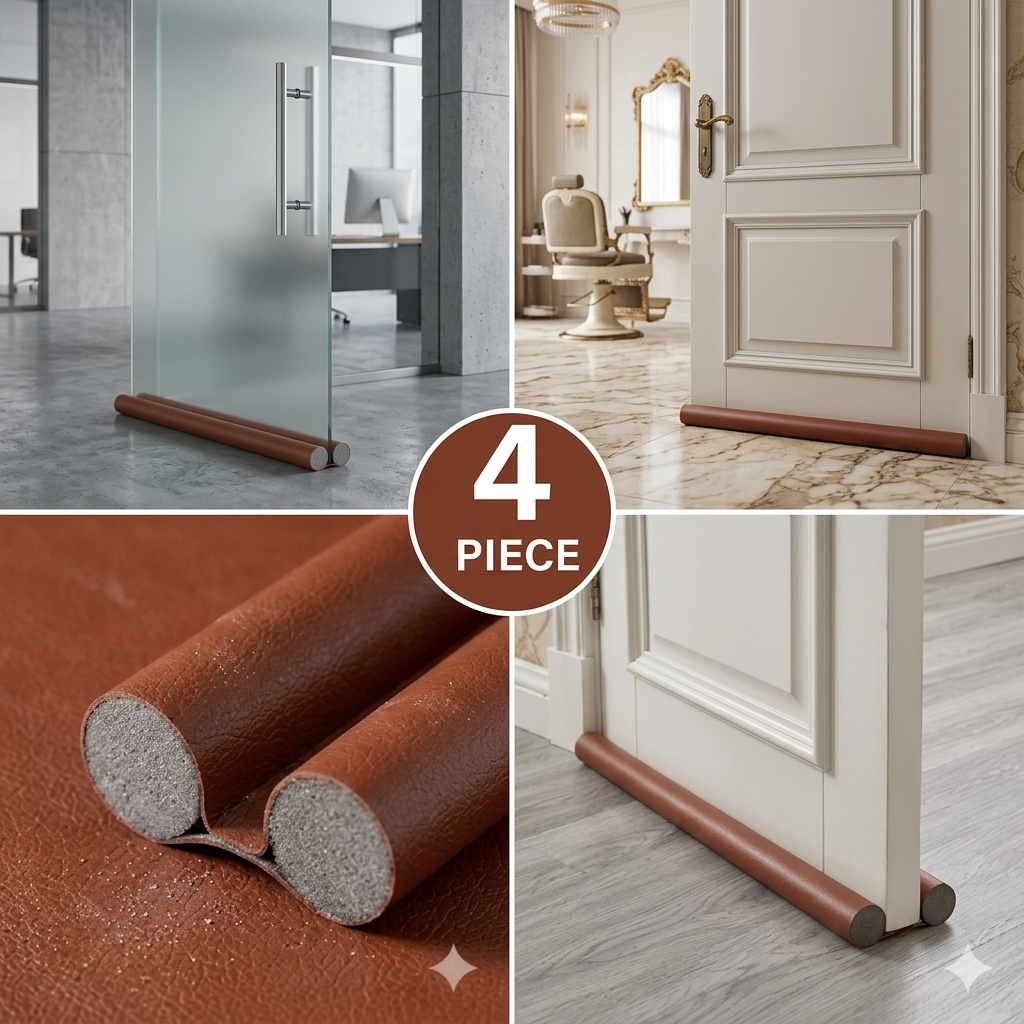4PCS Door Draft Stopper Foam Seal Strip – Noise & Dust Protection