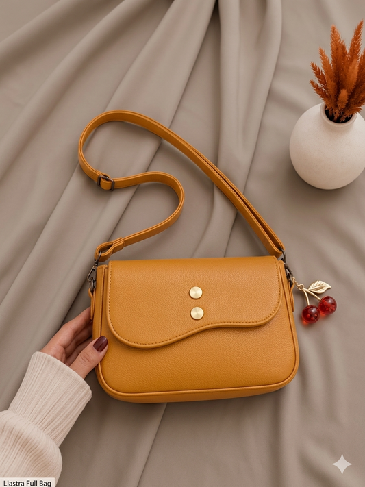👜 Girls' PU Leather Plain Shoulder Bag
