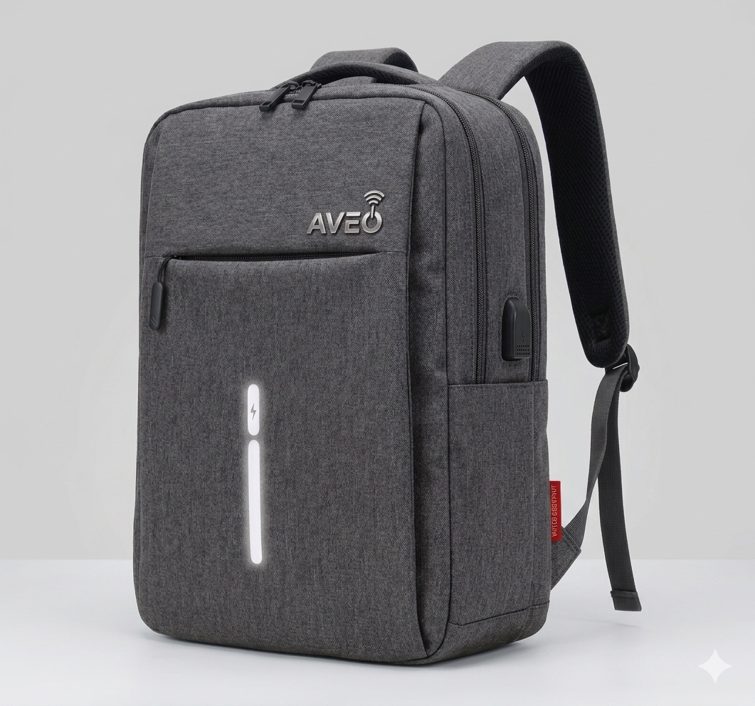 🎒 Stylish Lightweight Laptop Backpack – Blue, Gray & Black