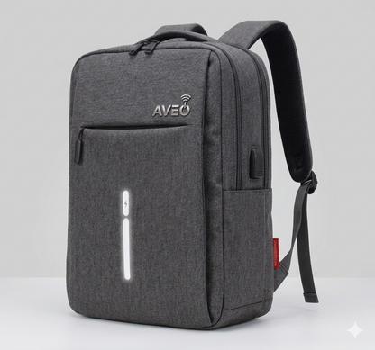 🎒 Stylish Lightweight Laptop Backpack – Blue, Gray & Black